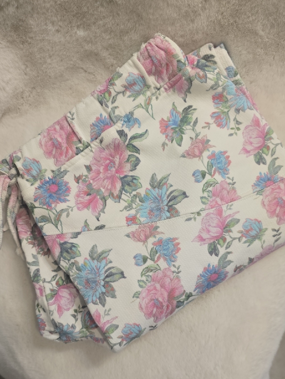 Love Shack Fancy Etty Floral Joggers - Sea Orchid - Picture 7 of 16